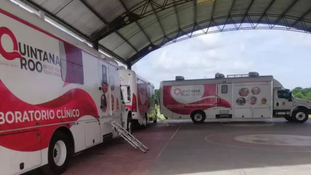 Unidades móviles de laboratorio clínico y servicios médicos de las Caravanas del Bienestar en Quintana Roo