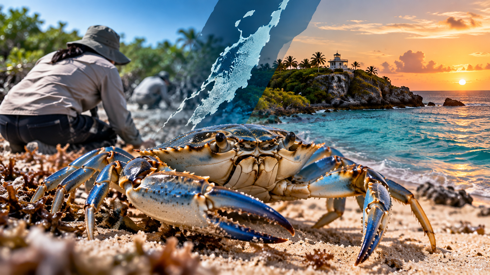 Isla Mujeres mantiene acciones para proteger al cangrejo azul, aunque no existe un censo público que determine el tamaño actual de su población.