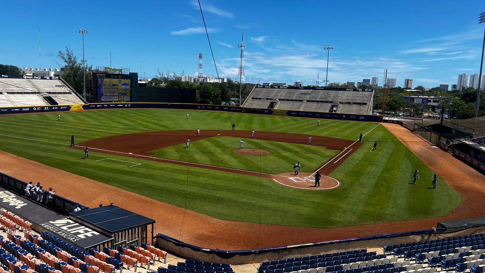 El Estadio Beto Ávila recibe los encuentros del Mundial U15 de Béisbol en Cancún.