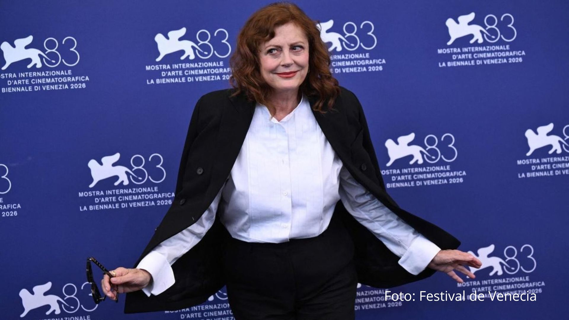 Susan Sarandon durante su participación en el Festival de Venecia