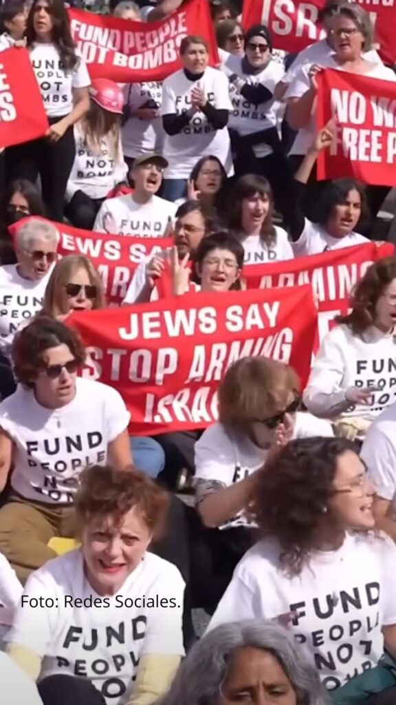 Susan Sarandon participa en una manifestación en Nueva York por Gaza