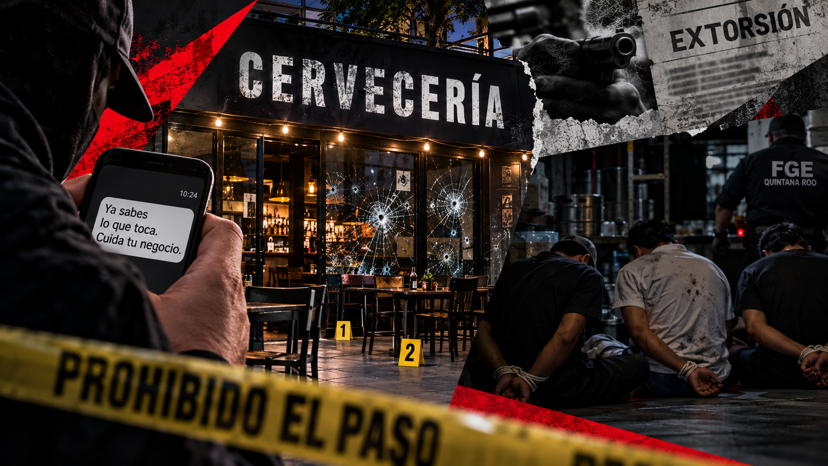 Robos violentos, amenazas, extorsiones y ataques contra establecimientos han afectado a trabajadores y propietarios de negocios en Quintana Roo.