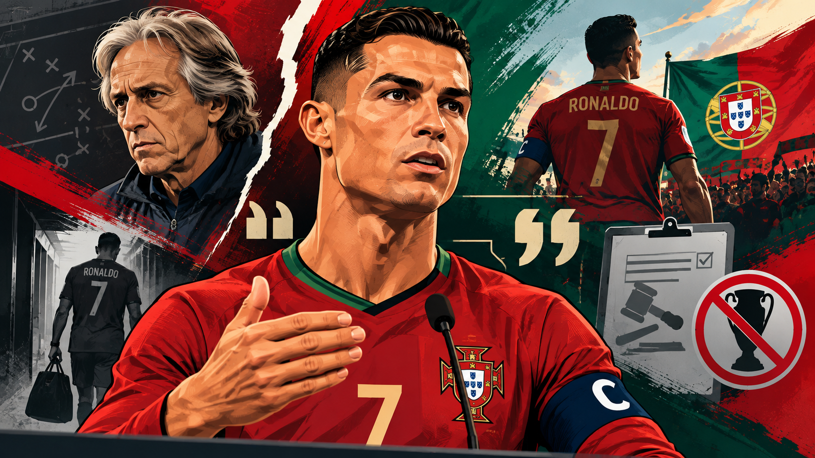 Cristiano Ronaldo rompió el silencio sobre su salida de la concentración de Portugal, acusó a Jorge Jesus de incumplir acuerdos y confirmó que seguirá disponible para la selección.
