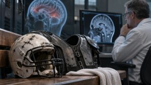 Investigación sobre el daño cerebral en exjugadores de la NFL. Imagen ilustrativa.