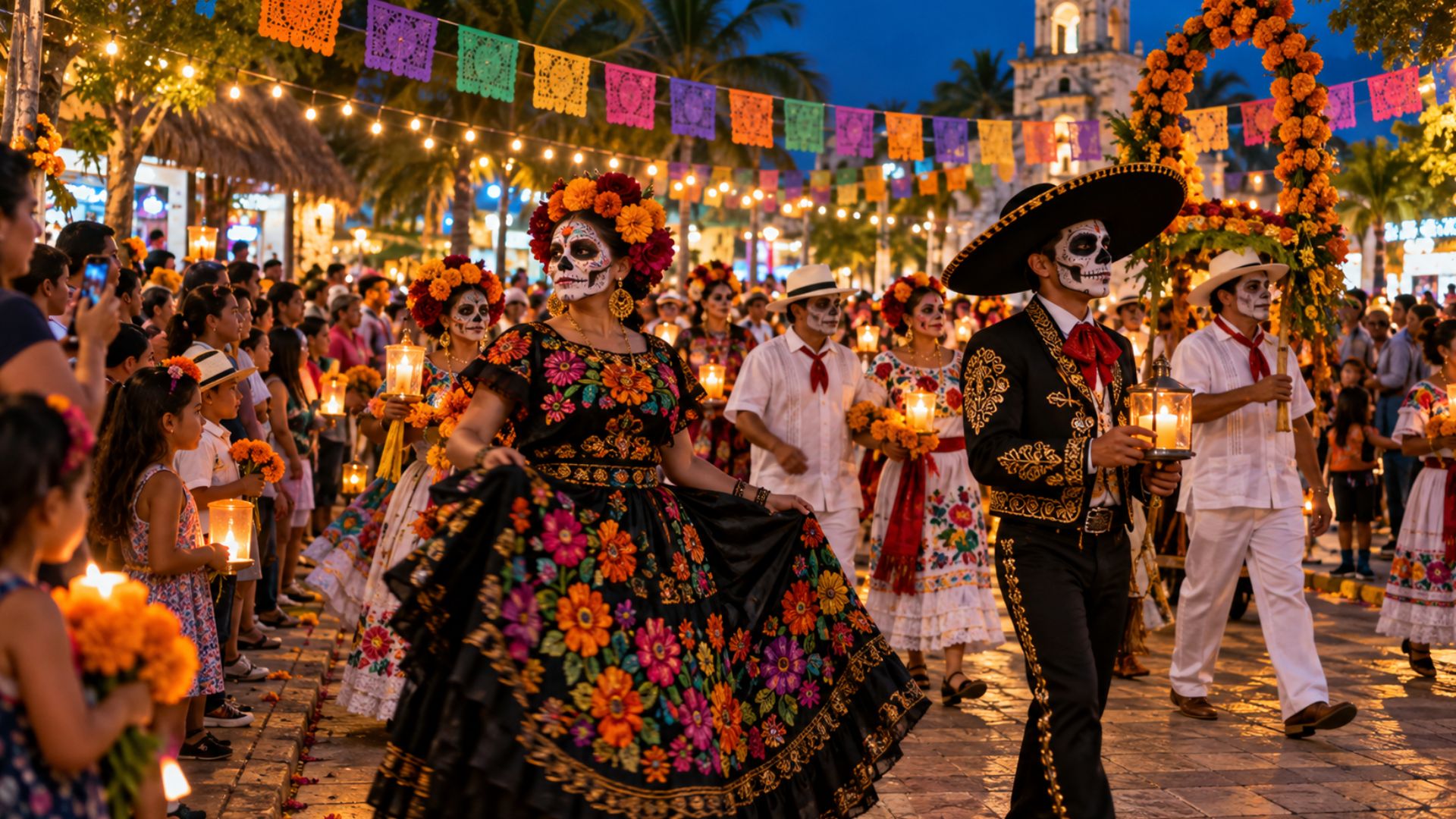Los desfiles anunciados para el 1 y 2 de noviembre formarán parte del Janal Pixán en Playa del Carmen, con recorridos dedicados a la memoria de los fieles difuntos.
