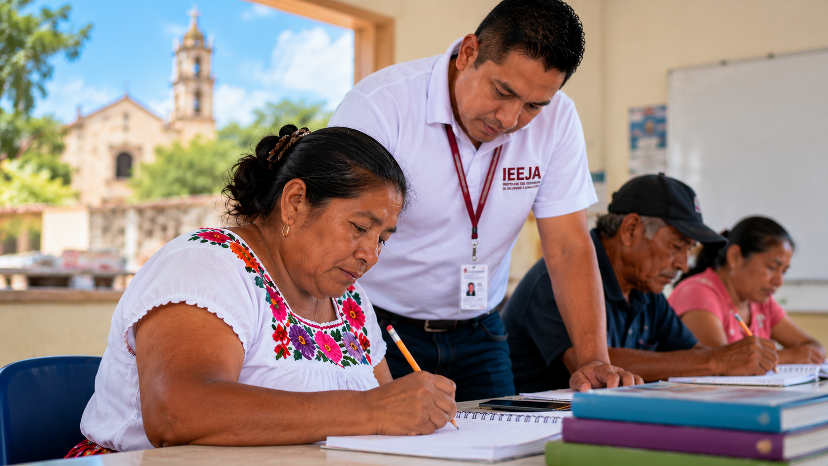 El IEEJA busca sumar espacios comunitarios para facilitar que habitantes de José María Morelos retomen la primaria, secundaria o aprendan a leer y escribir. Imagen ilustrativa.
