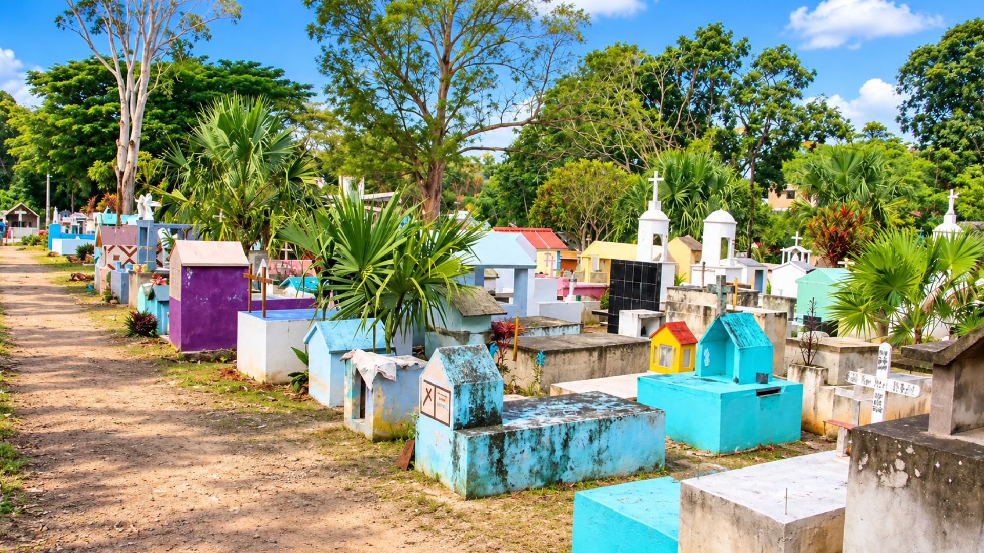 El panteón municipal de José María Morelos presenta sepulturas deterioradas a pocos días del Día de Muertos 2026.