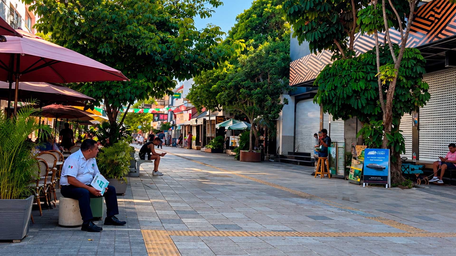 Comercios de la Quinta Avenida en Playa del Carmen durante 2026